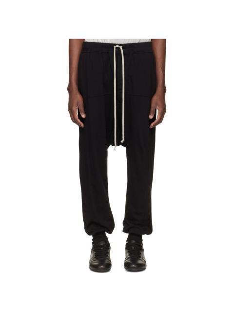 Black Temple Drawstring Sweatpants
