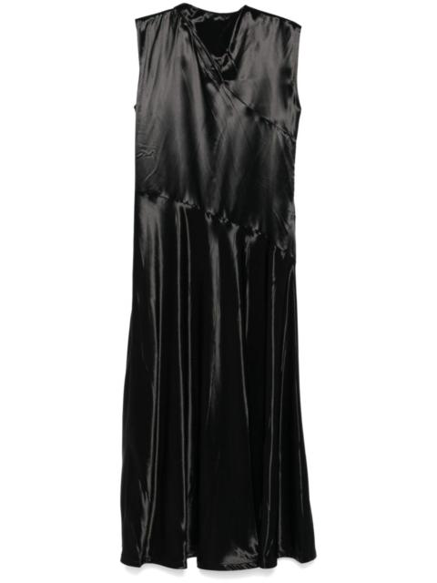 satin midi dress