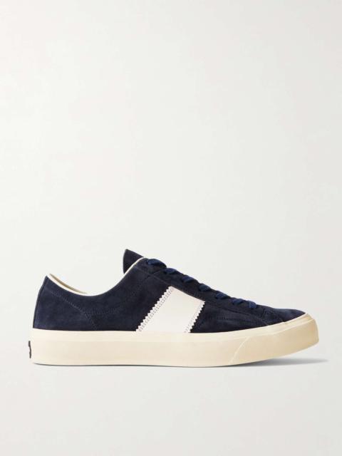 Cambridge Leather-Trimmed Suede Sneakers