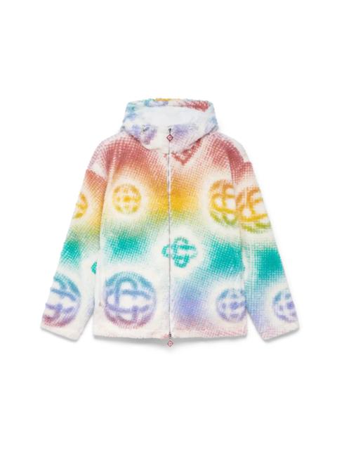 Halftone Monogram Fleece Jacket