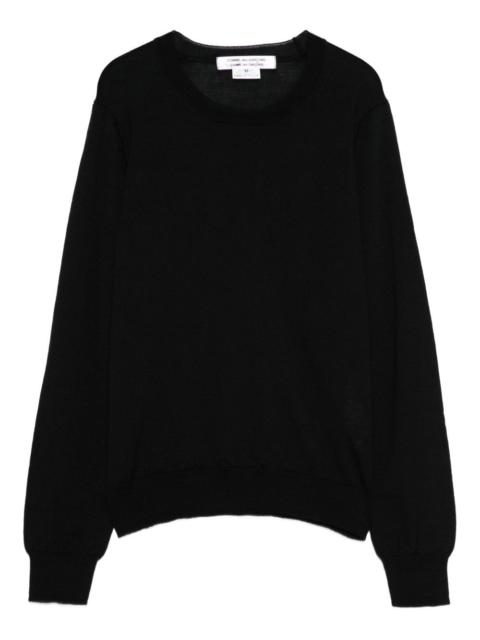 round-neck long-sleeve sweater