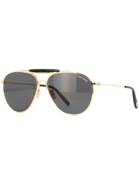 Tom Ford Aviator Sunglasses Shiny Rose Gold (FT0995 28A)