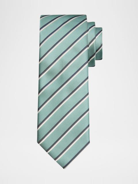 Men's Diagonal Striped Tie