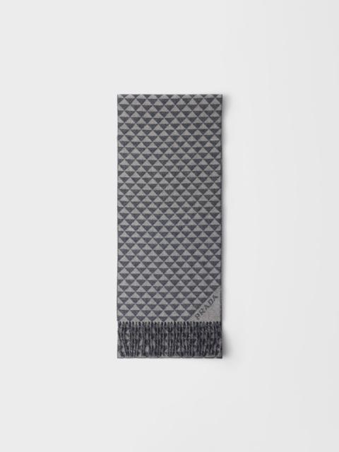 Symbole double wool and cashmere scarf