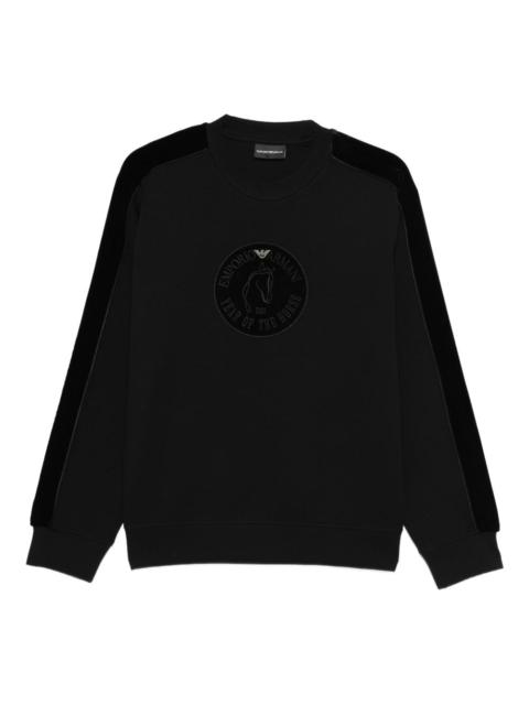 logo-patch sweatshirt