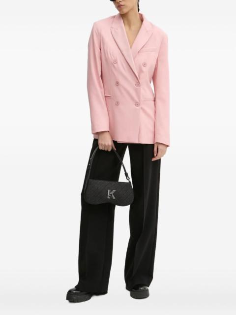 Popsicle embroidered wool blazer