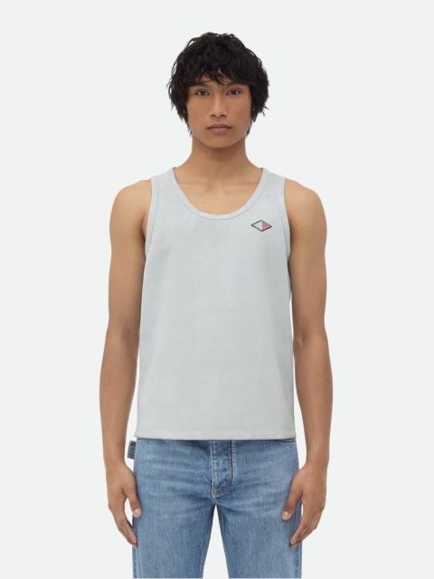 Jersey Rib Leather Tank Top