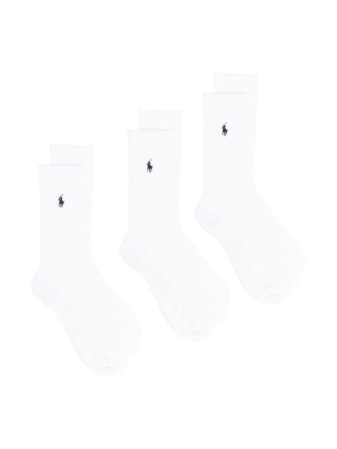 Set of 3 socks with logo