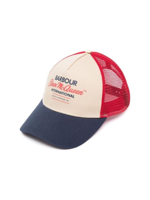 logo-print six-panel cap