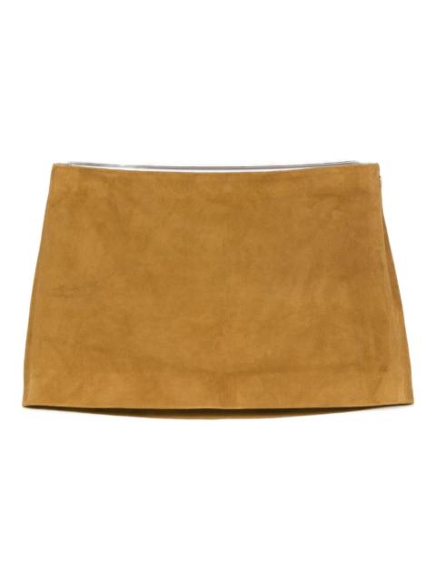 Jett suede mini skirt