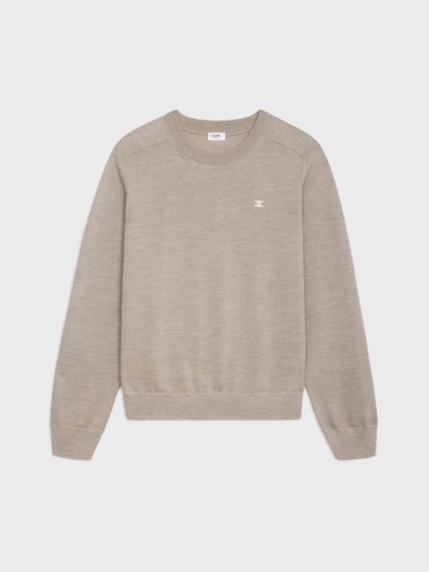triomphe crew neck sweater in wool