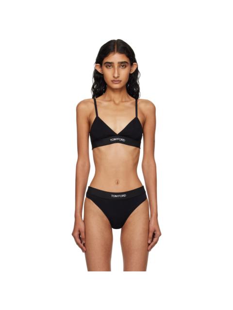 Black Modal Signature Bra