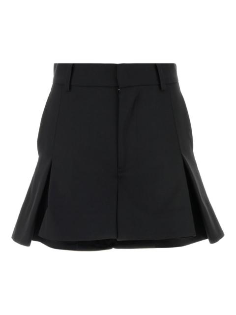 pleated mini skirt