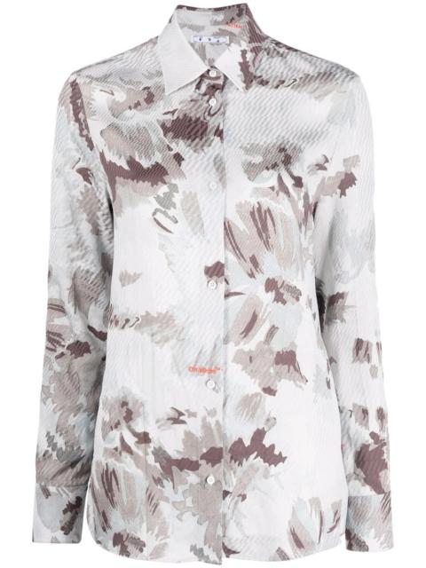 camouflage-print long-sleeve shirt