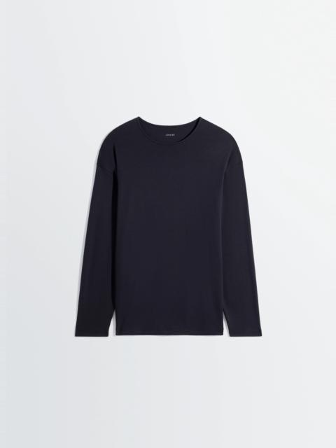 LONG-SLEEVED T-SHIRT IN COTTON SILK INTERLOCK