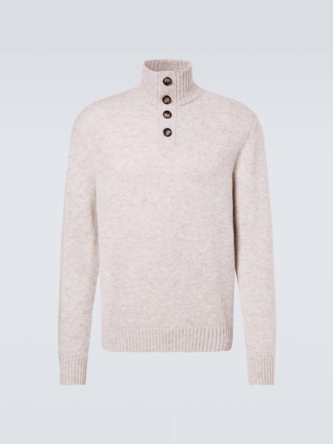 Wool and cashmere turtleneck sweater