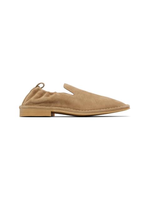 Beige Slip On Loafers