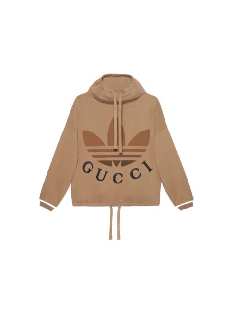 Gucci x adidas Cotton Jersey Sweatshirt Dark Beige