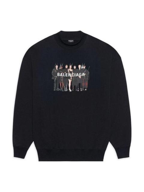Balenciaga Real Balenciaga Crewneck Sweatshirt 'Black' 652981TIVA21000