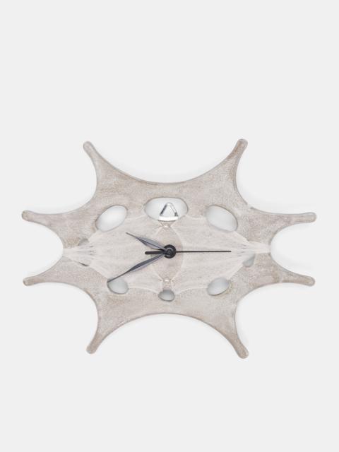 Grey Shale 'Splash' Ceramic Clock