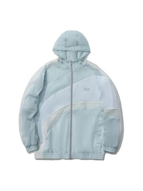 Li-Ning Logo Sports Windbreaker 'Light Blue' AFDR153-1