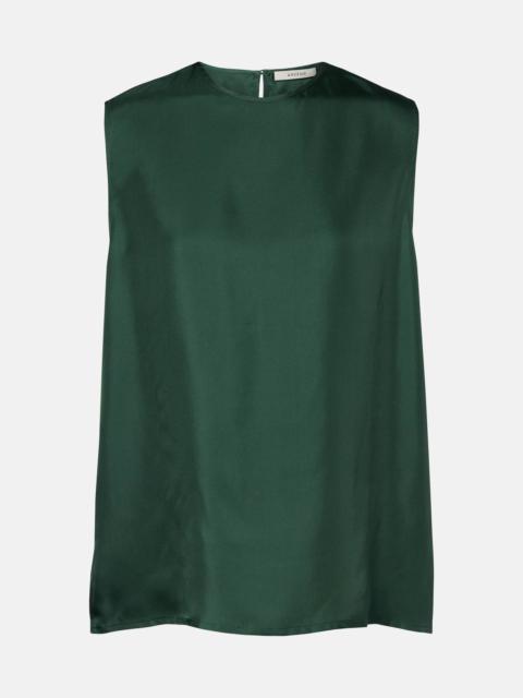 Trento silk twill tank top