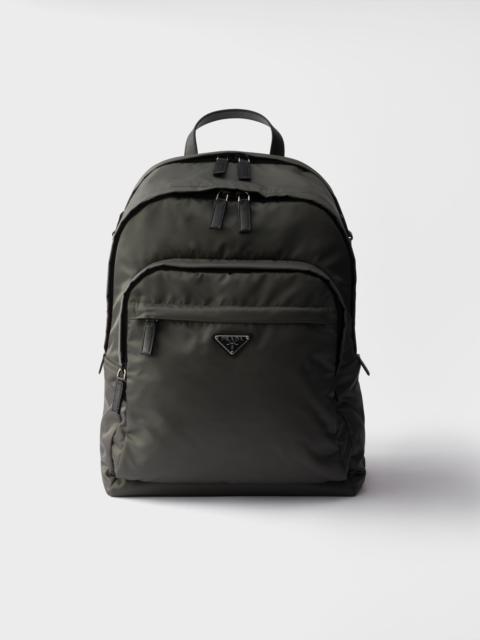 Re-Nylon and Saffiano leather backpack