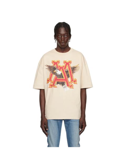 Beige Vintage MA Eagle Oversized T-shirt