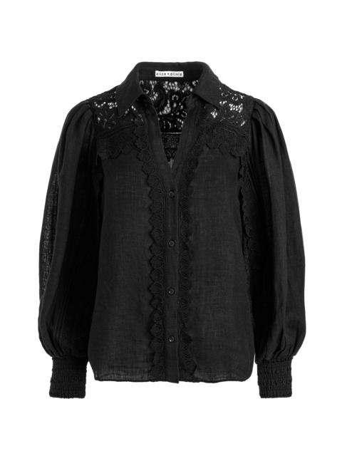 VENTY BUTTON FRONT BLOUSE