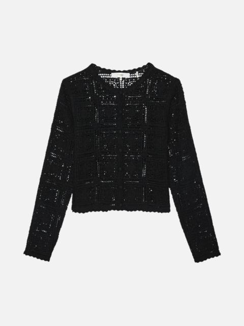 The Crochet Cardi in Black
