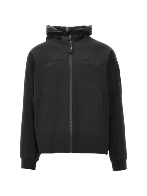 hooded zipped jacket