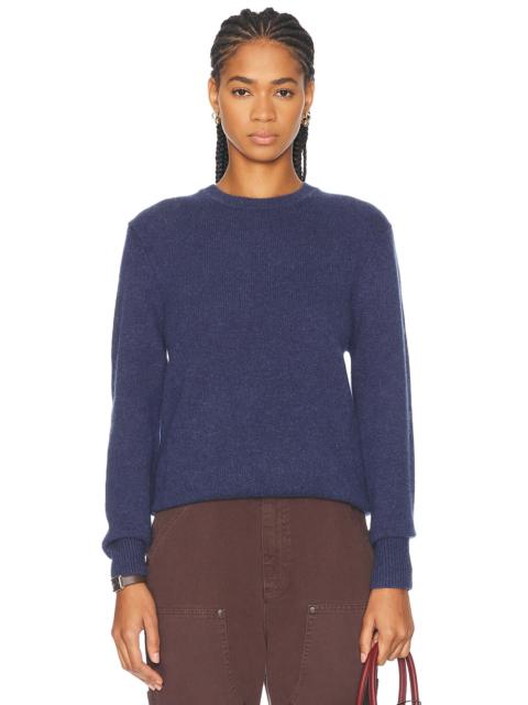 Embroidered Cashmere Crewneck Sweater