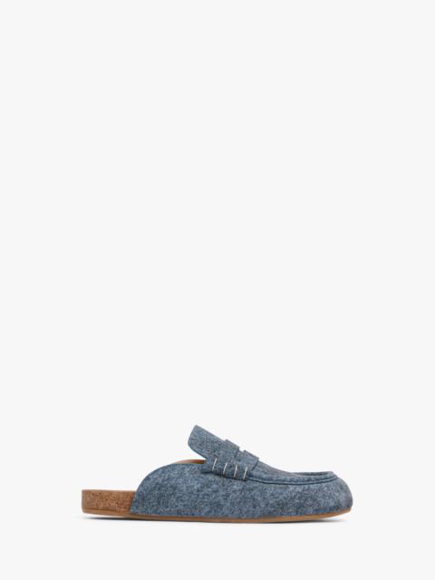 STITCH LOAFER - DENIM MULES