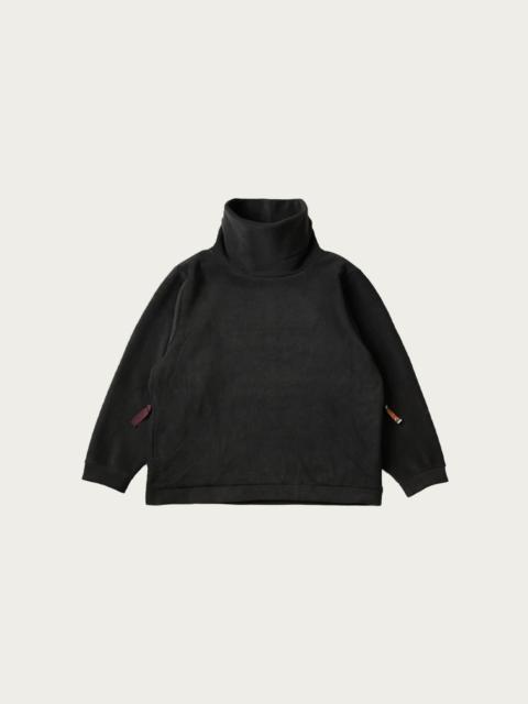 Reverse Fleece BIG High Neck SWT - Black