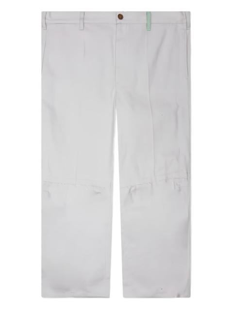 cotton-blend trousers