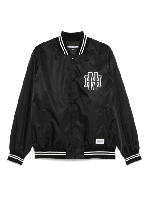 logo-patch baseball jacket