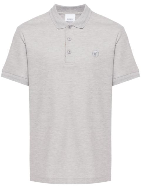logo-embroidered cotton polo shirt