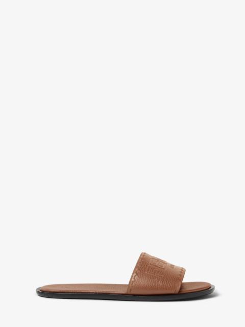 Fendi Roma Leather Slides