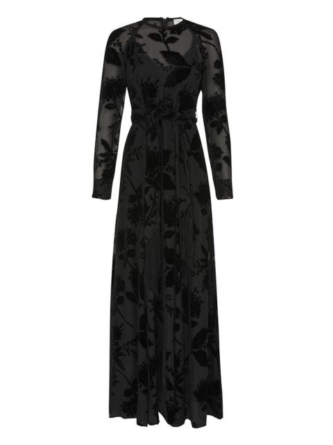 romini dress in midnight mini sequin with black lace Midnight Affairs Sparkle Mini Dress with Mesh Sleeves main image 1