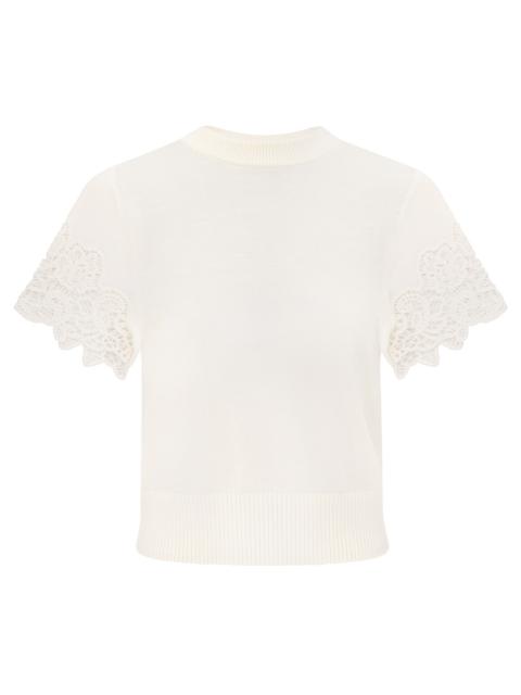 LUNA MERINO LACE TEE