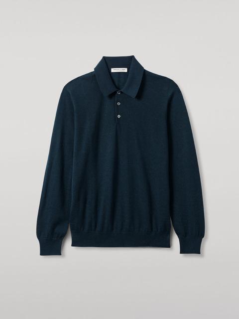 Green Cashmere Polo Shirt