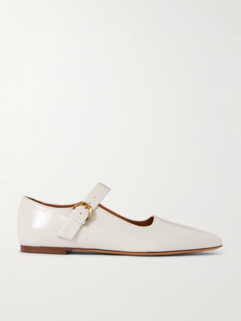 Tramonto Glossed-leather Mary Jane Ballet Flats