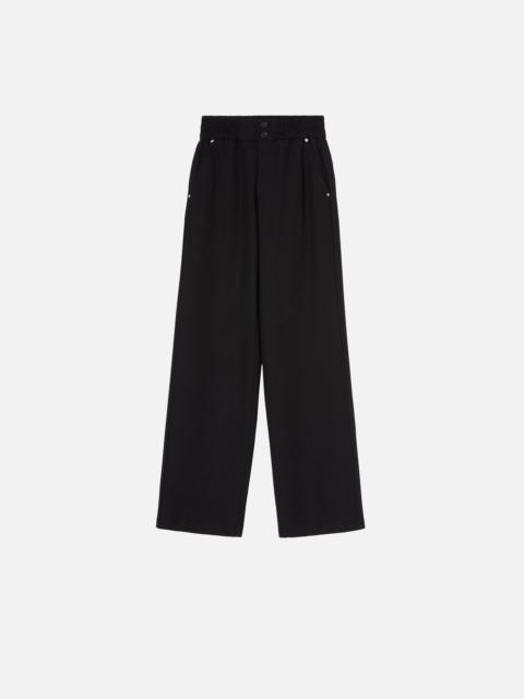 CREPE TROUSERS WITH GATHERING AT THE WAIST