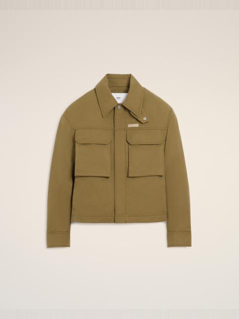 GREEN COTTON WORKER JACKET