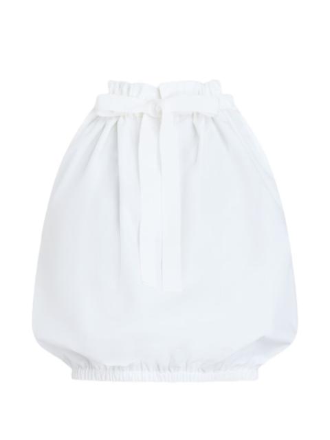 ruffled sleeveless top