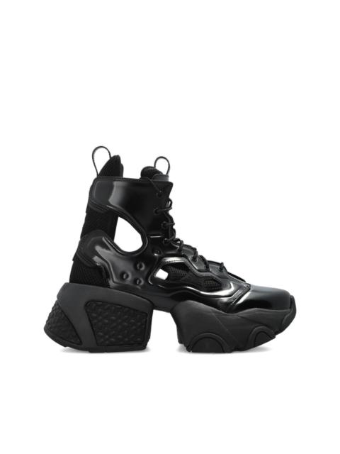 x Comme des Garçons cut-out platform sneakers
