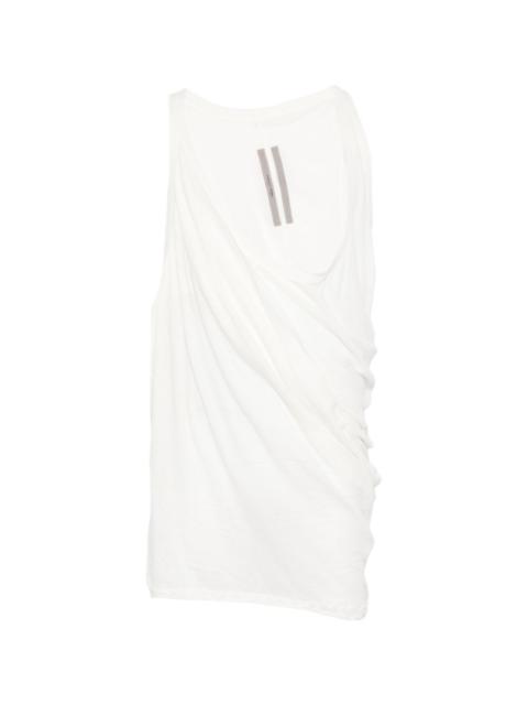 draped sleeveless tank top