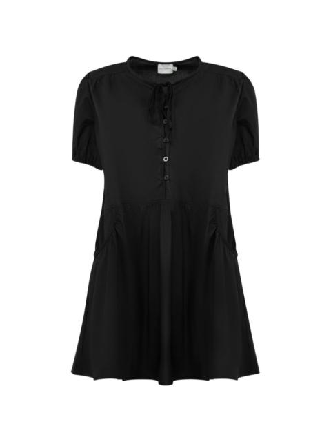 crew-neck mini dress