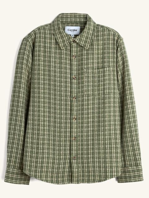 REVERSE TWEED LS - GREEN