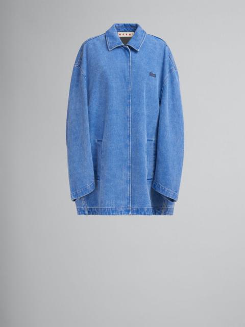 BLUE ORGANIC DENIM JACKET WITH MARNI MENDING PATCH